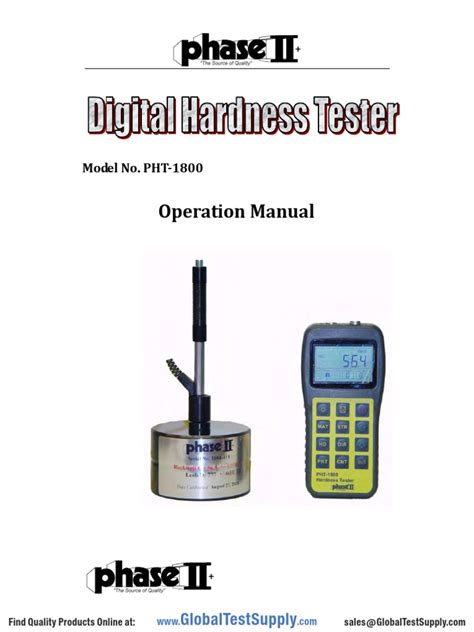 pht 1800 manual pdf